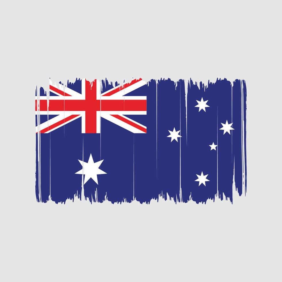 Australia Flag Brush Strokes. National Flag vector