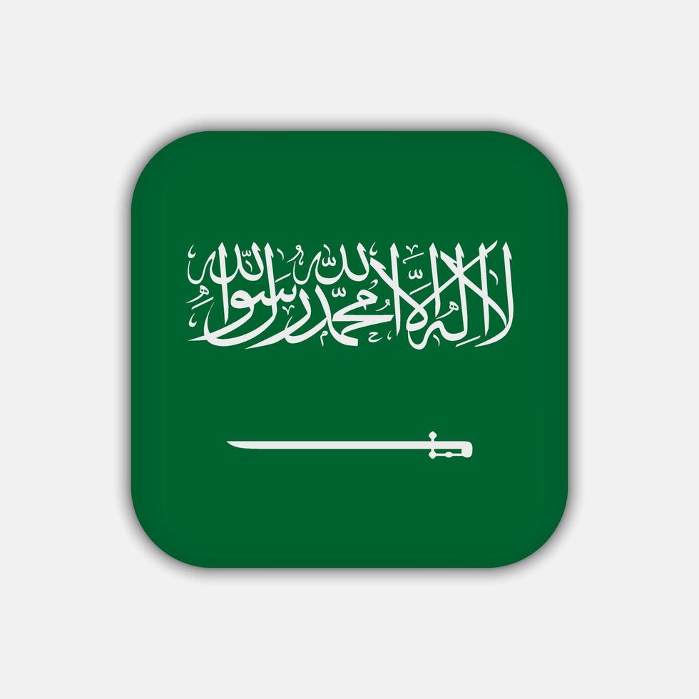 Saudi Arabia flag, official colors. Vector illustration.