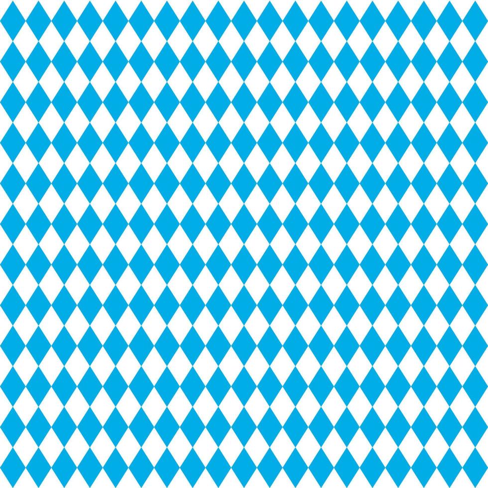 Blue and white rhombus pattern, fashion. Oktober fest traditional pattern vector