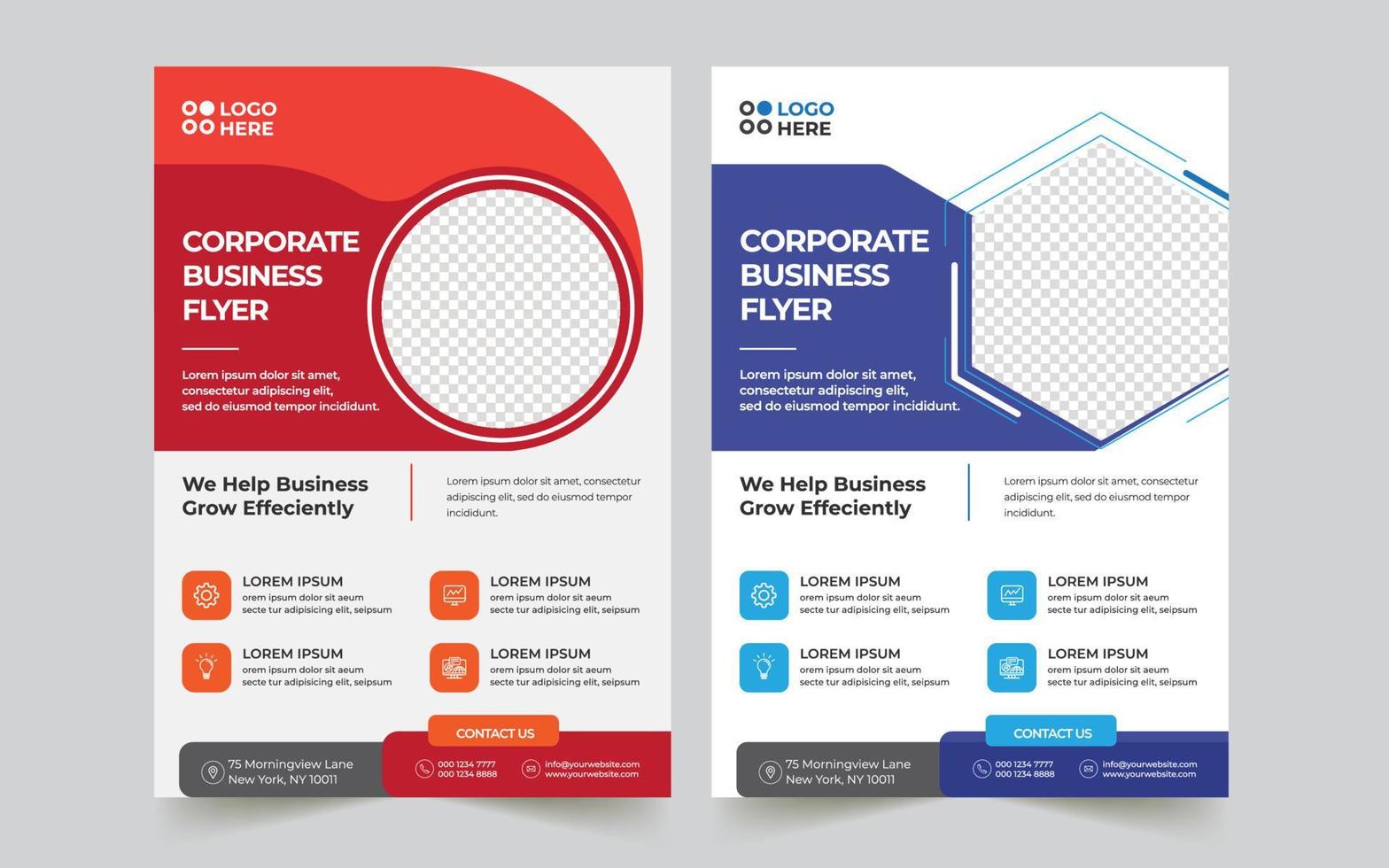 Brochure design, cover modern layout, annual report, poster, flyer in A4 with colorful triangles vector