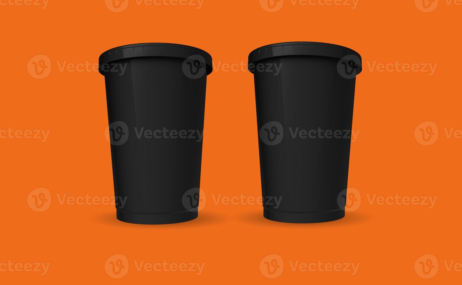 Plastic cup Mockup Rendering  Design photo