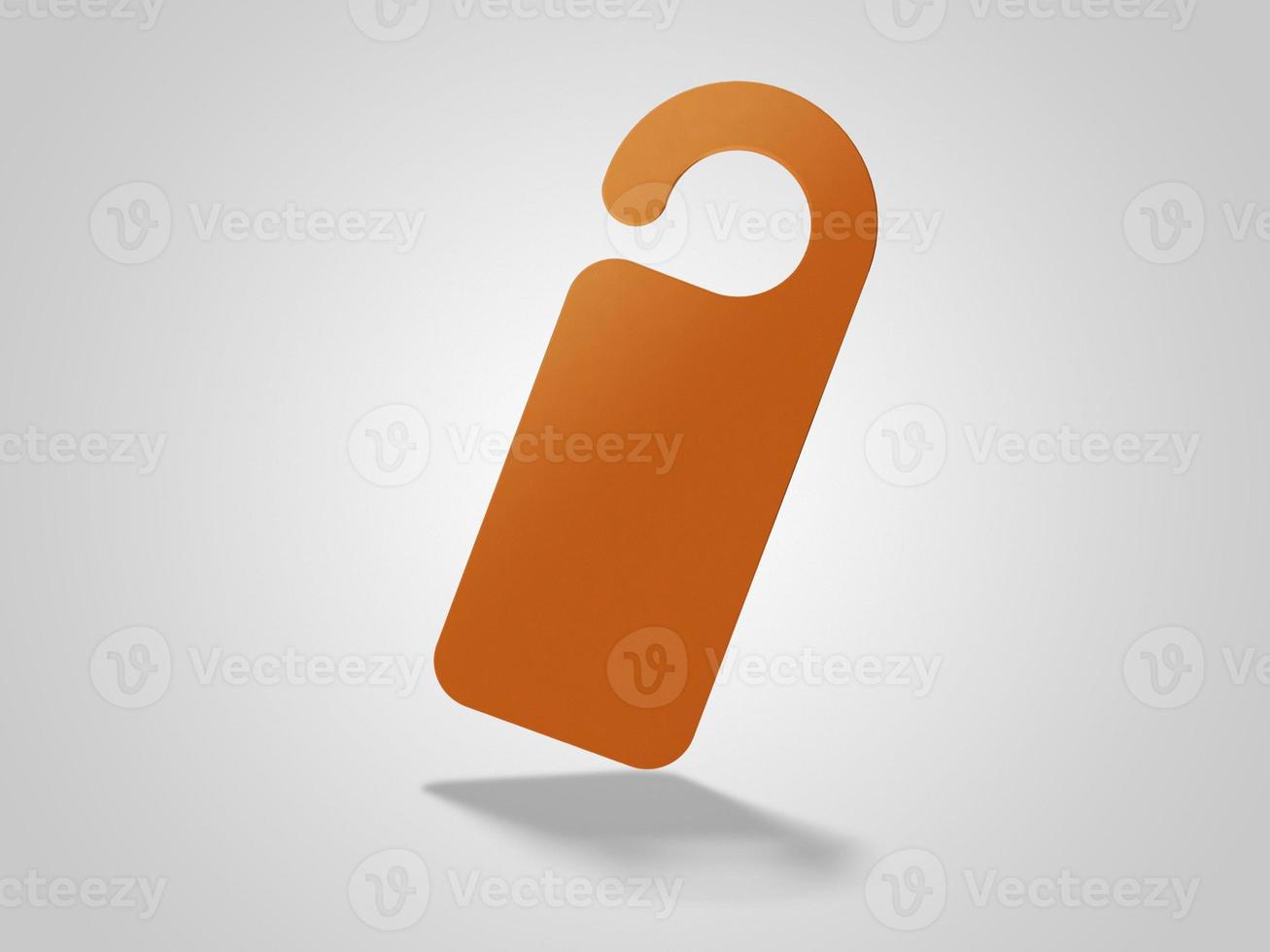 Door Hangers 3D rendering Mockup Design photo