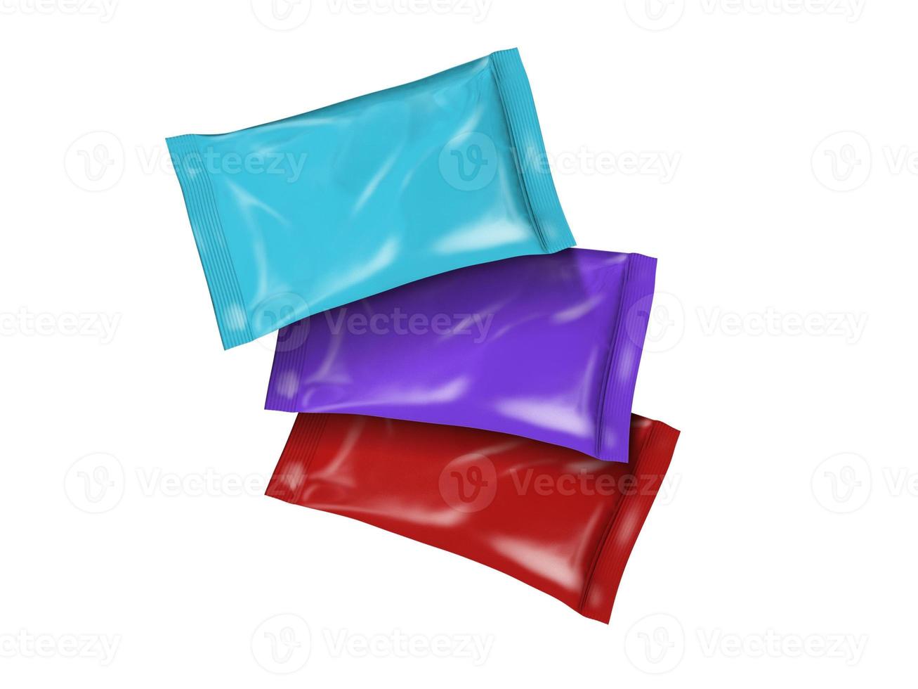 Plastic Bag 3D Rendering Mockup Design photo