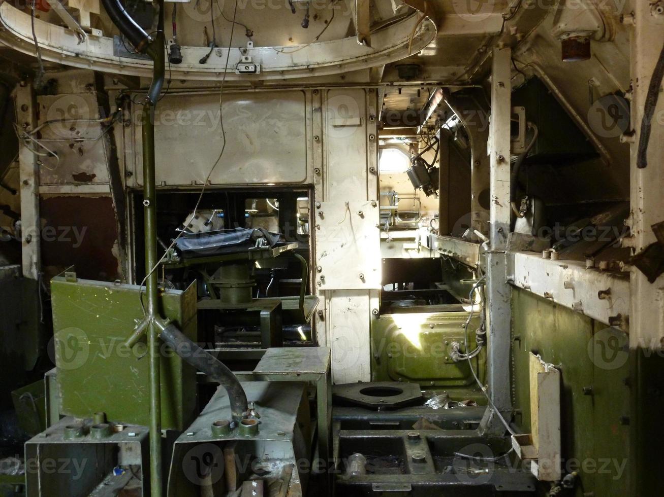 Heavy military equipment destroyed in battle photo
