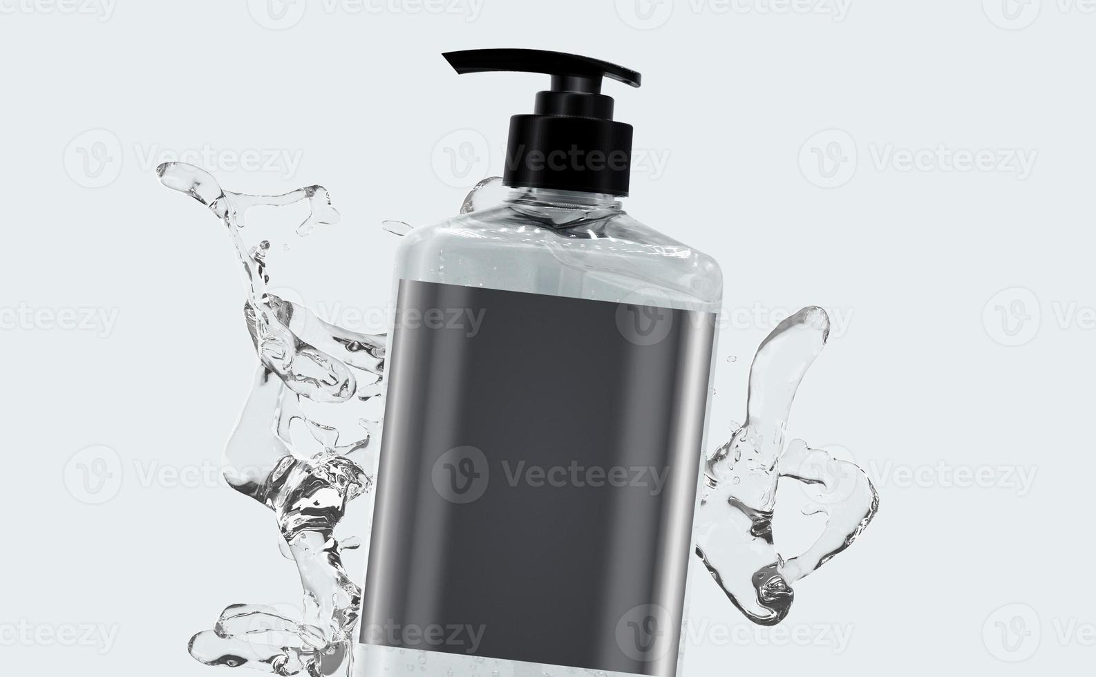 Pump Gel Bottle Mockup Design photo