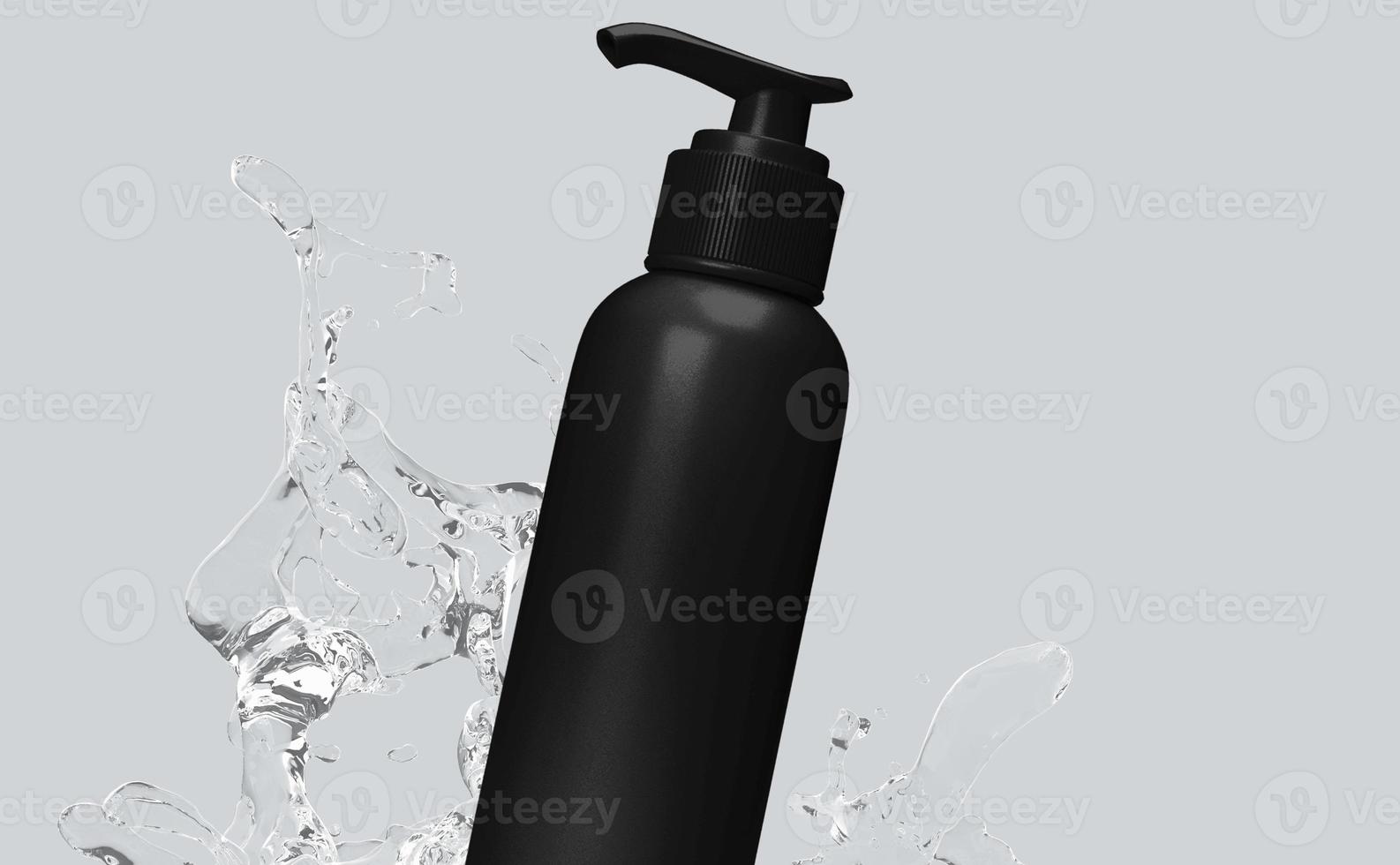 Pump Gel Bottle Mockup Design photo