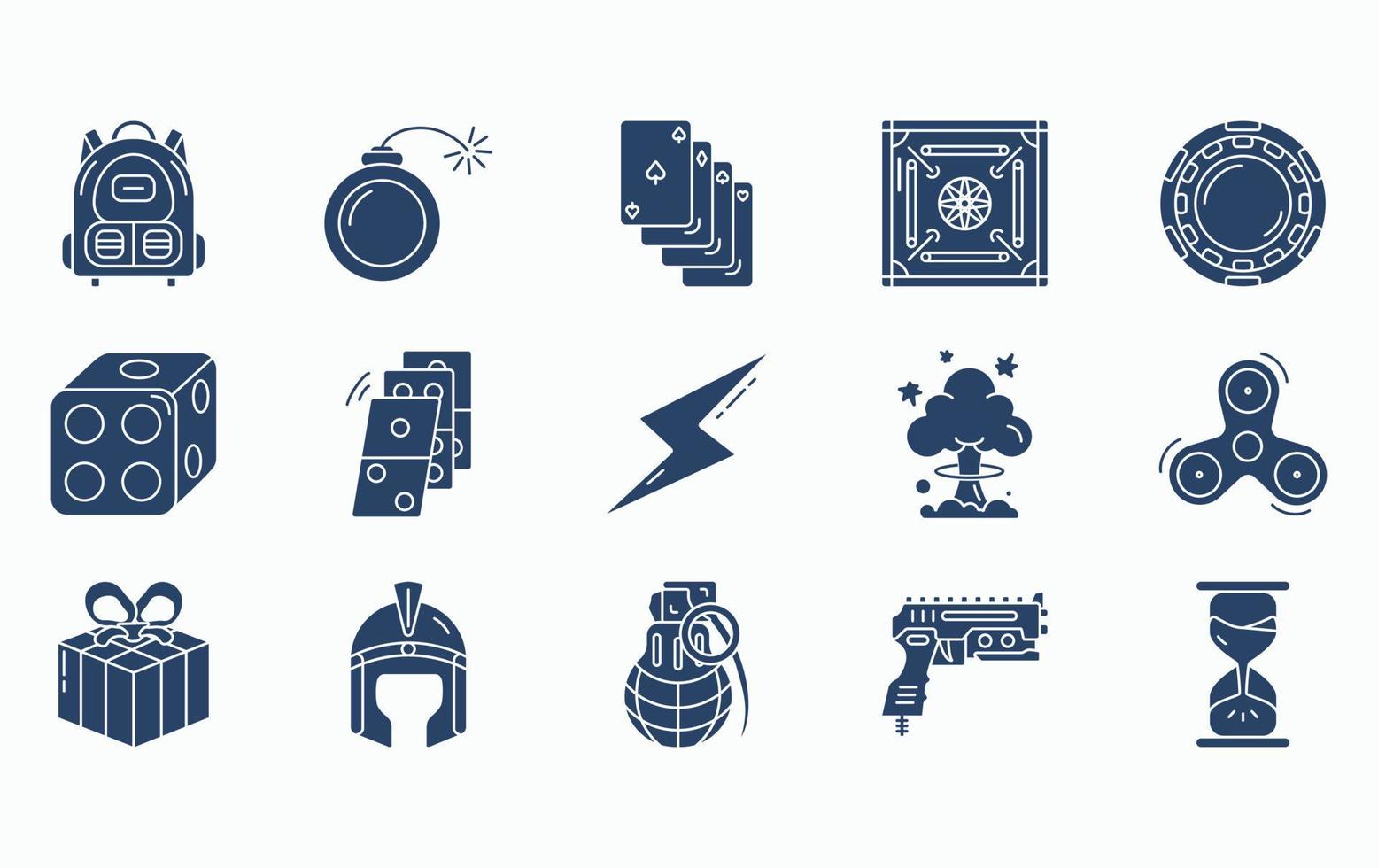 Video Game Elements icon set vector