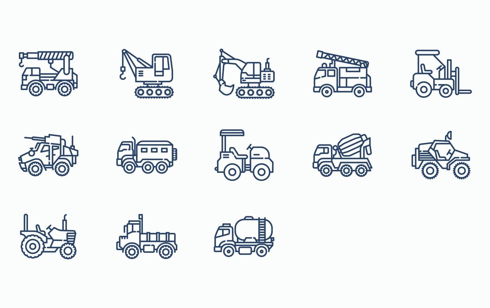 vehicles and transportation icon set 11083020 Vector Art at Vecteezy