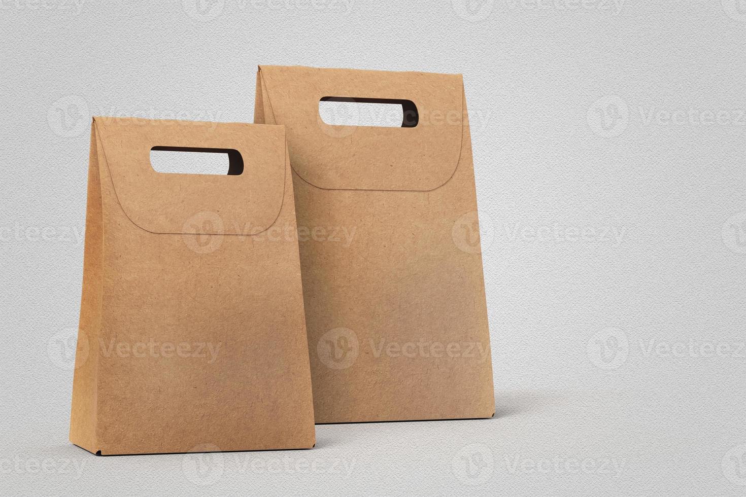 Paper Bag Rendering Mockup Design photo