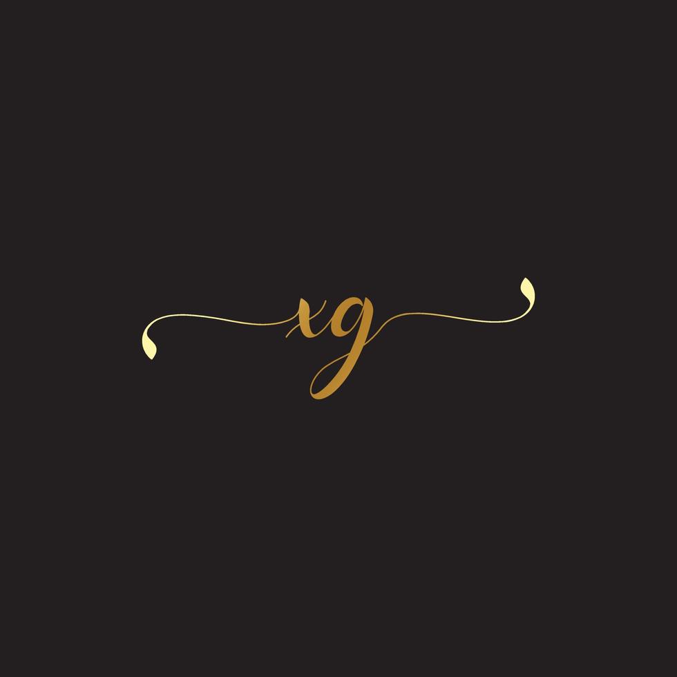 xg initial letter logo design free download vector
