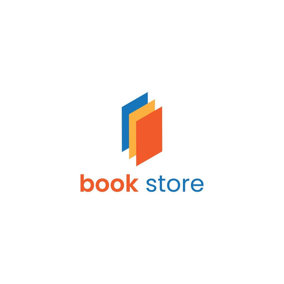 book store logo design free download vector