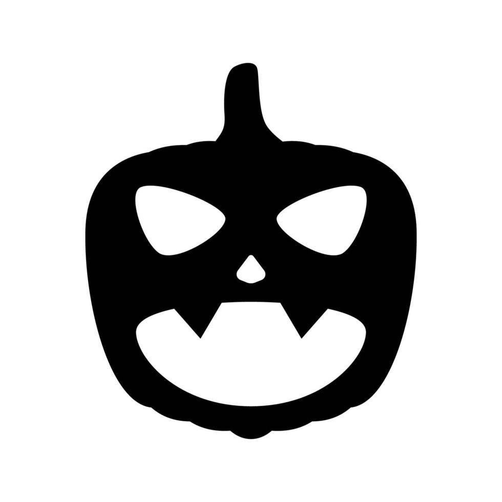 calabaza de halloween aislado sobre fondo blanco vector