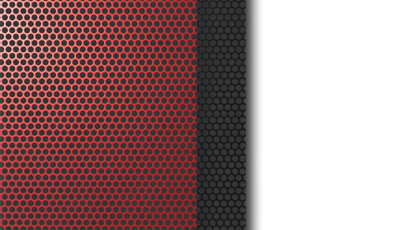 A 3d rendering image of colorful metal mesh plate on white background. photo