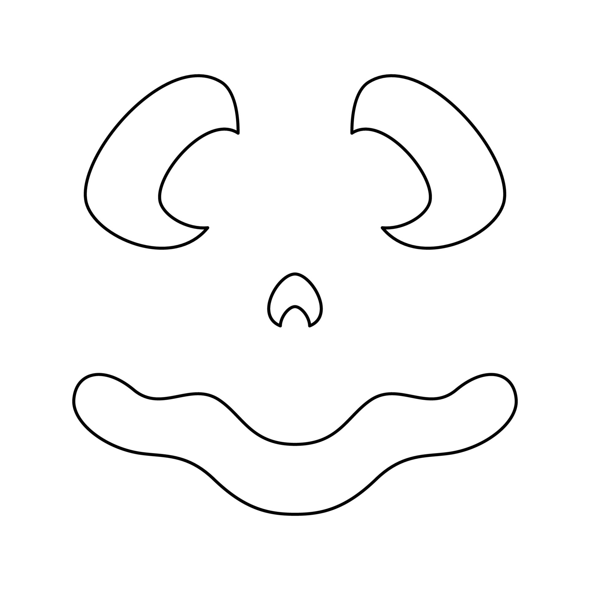 coloring pages of eyes nose and mouth