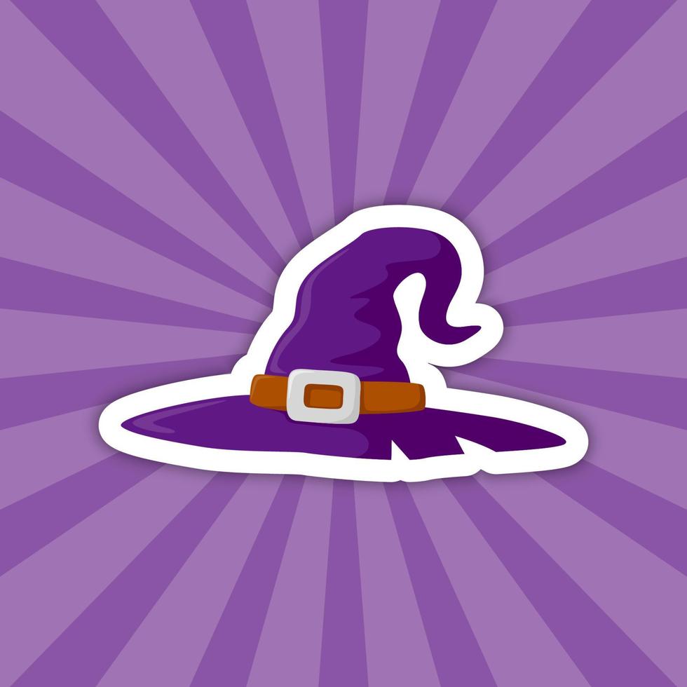 Note sticker with Wizard Hat, vector
