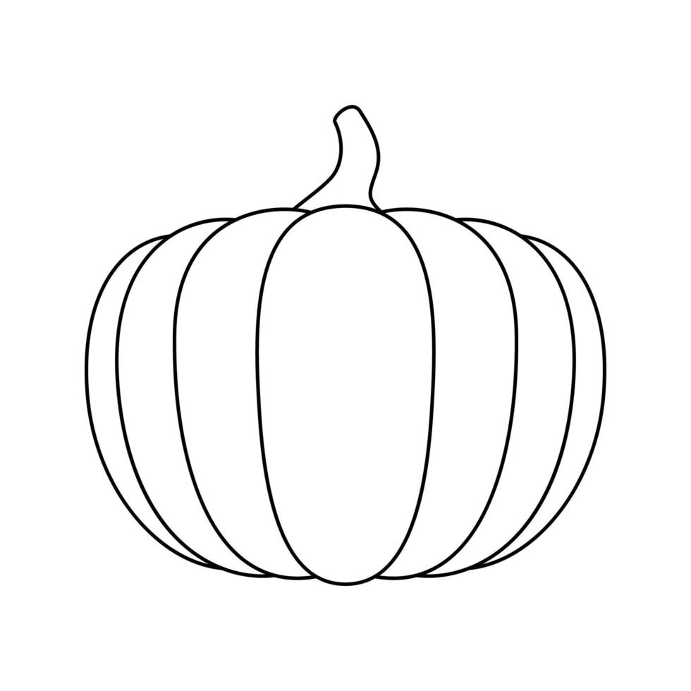 Coloring page with Pumpkin for kids 11083331 Vector Art at Vecteezy