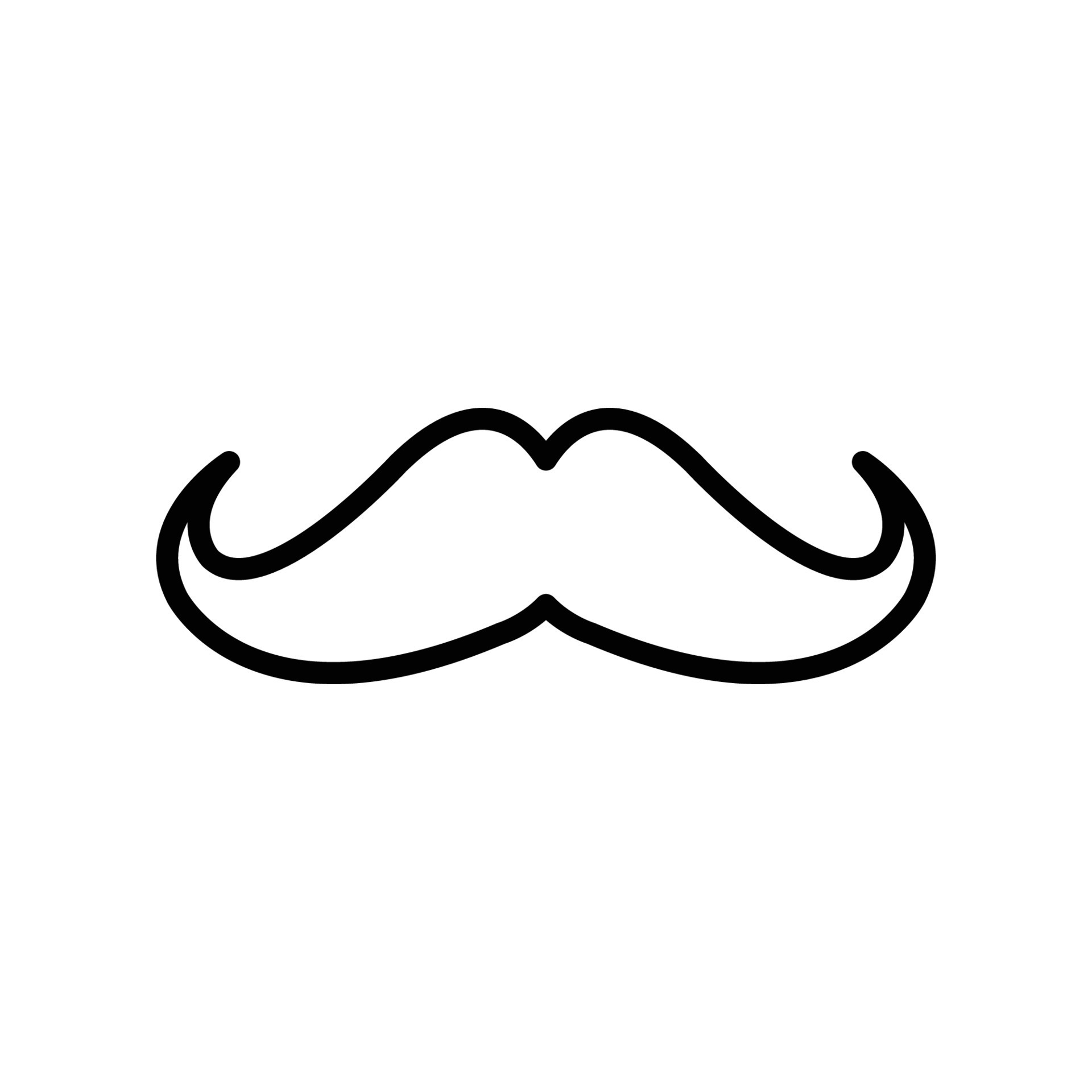 mustache icon vector design template 11083906 Vector Art at Vecteezy