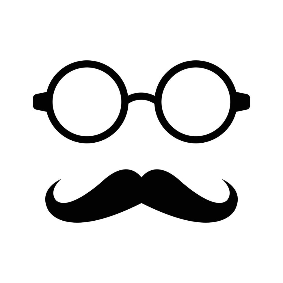 mustache icon vector design template