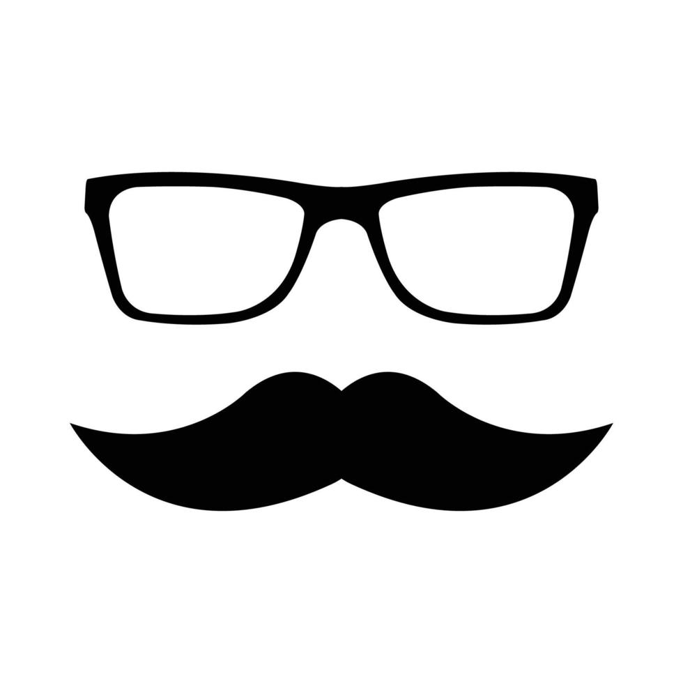 plantilla de diseño de vector de icono de bigote