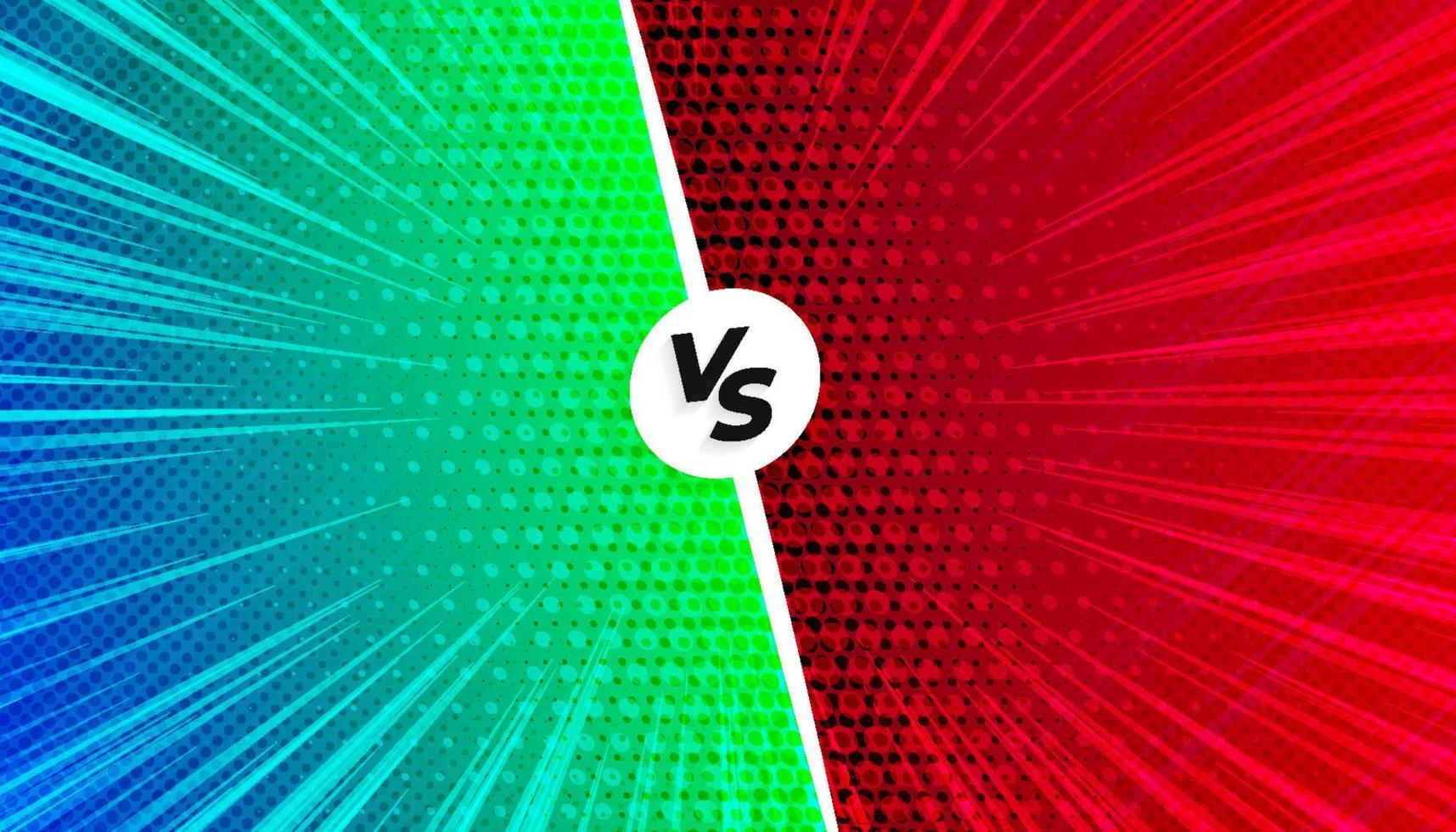 Versus screen or Vs battle headline Background vector illustration