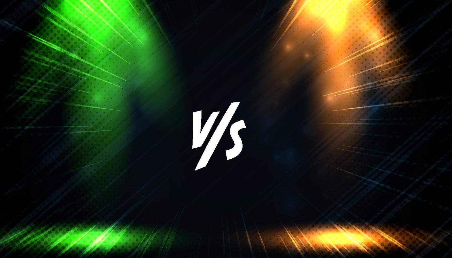 Versus screen or Vs battle headline Background vector illustration