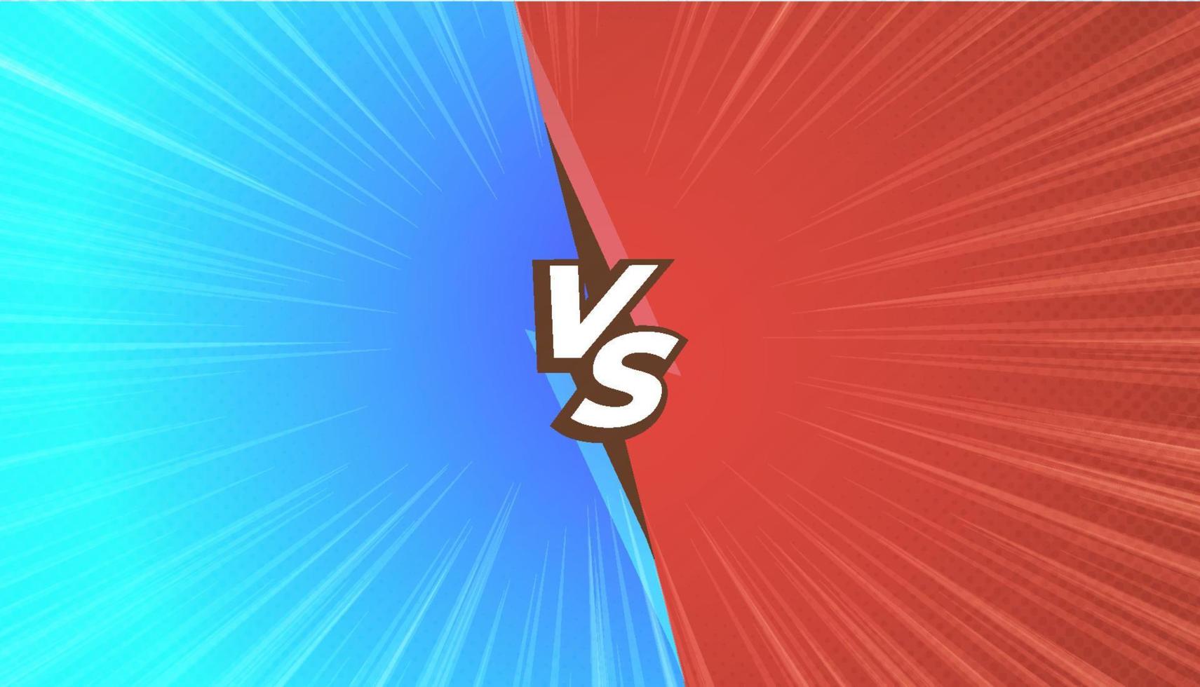 Versus screen or Vs battle headline Background vector illustration