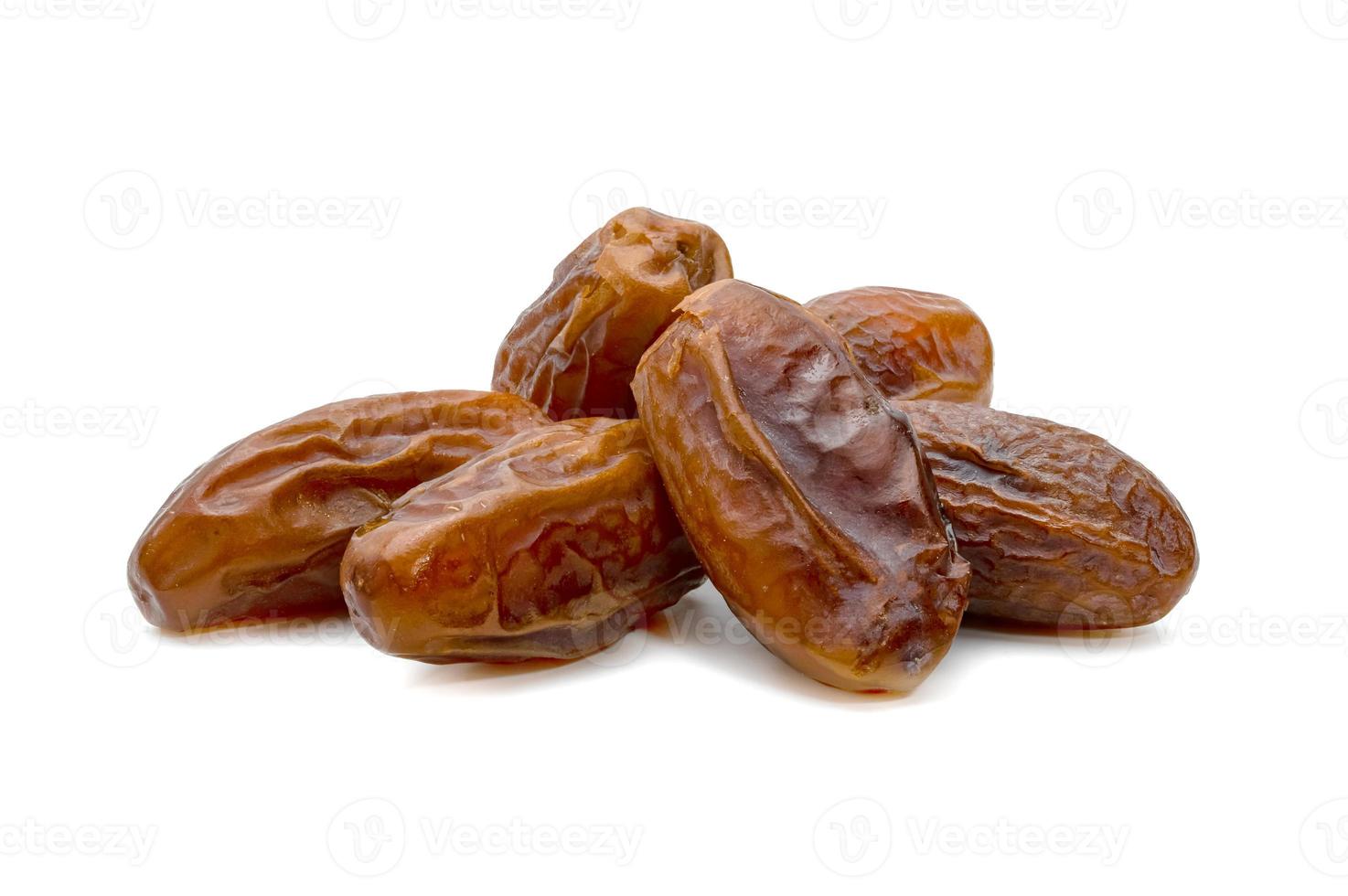 dry dates palm isolated on white background. photo