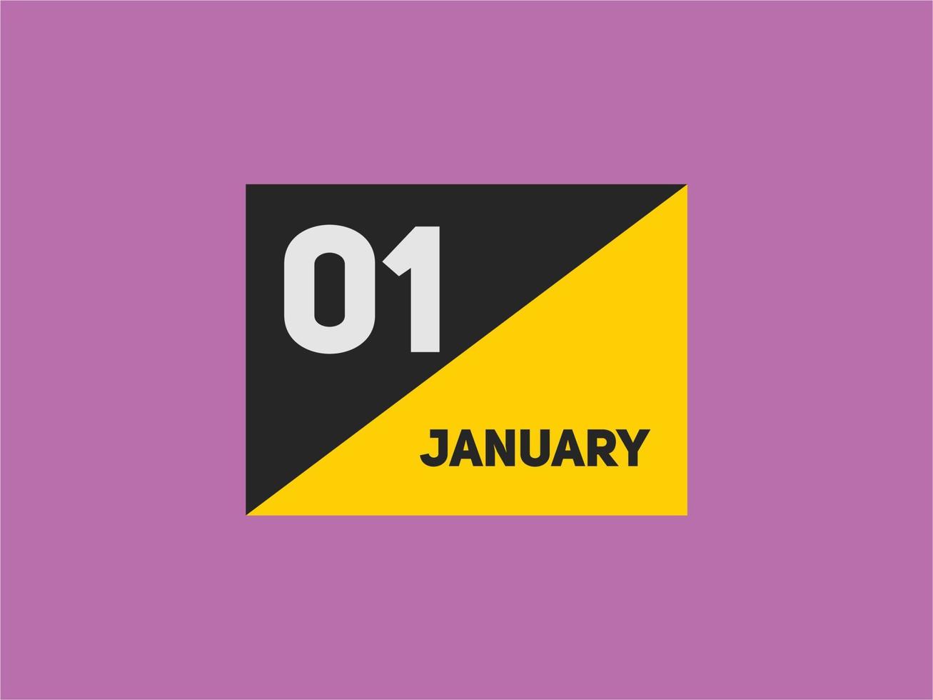 january 1 calendar reminder. 1st january daily calendar icon template. Calendar 1st january icon Design template. Vector illustration