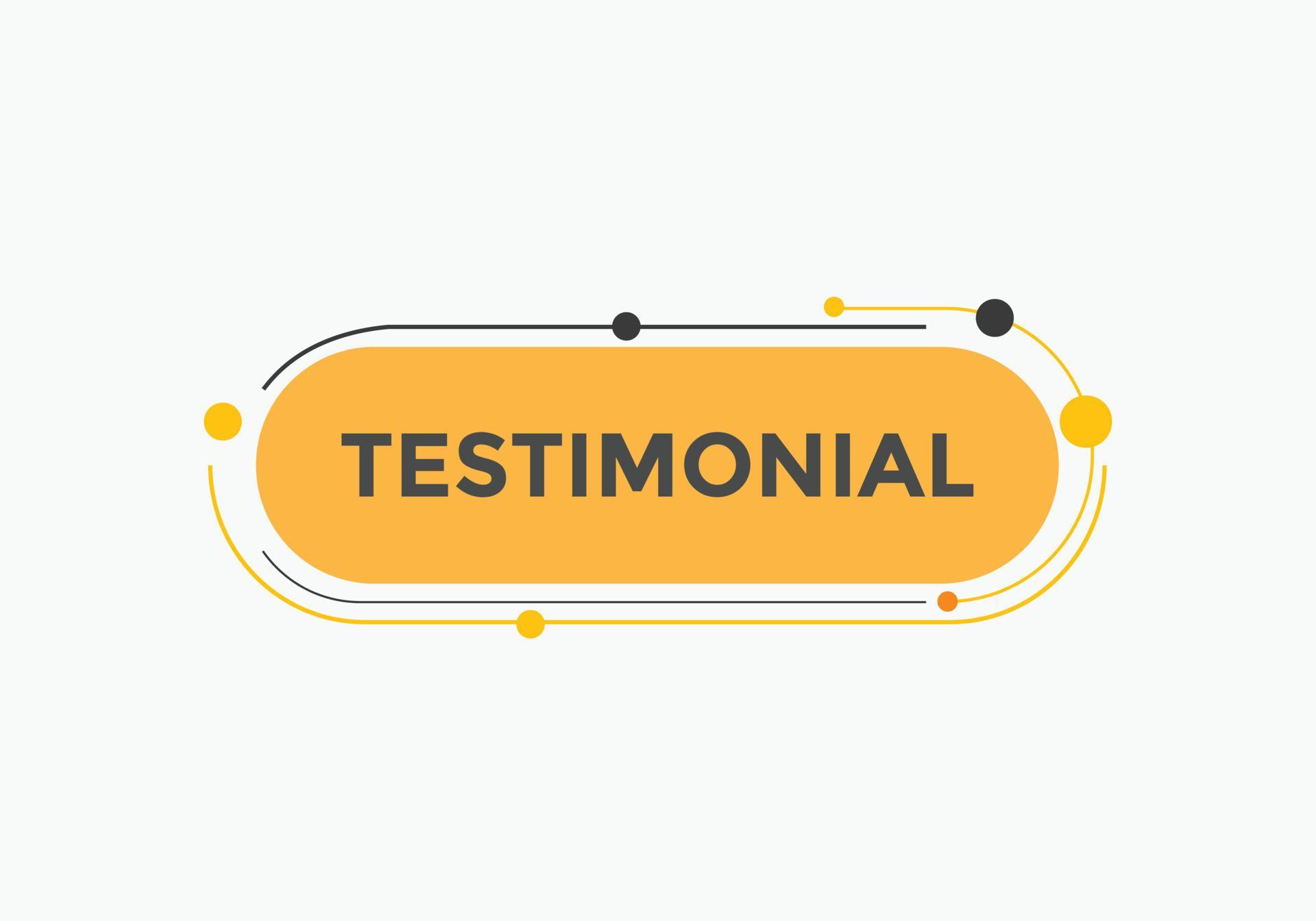 Testimonial Text Button Speech Bubble Testimonial Colorful Web Banner Testimonial Text Button Speech Bubble Testimonial Colorful Web Banner