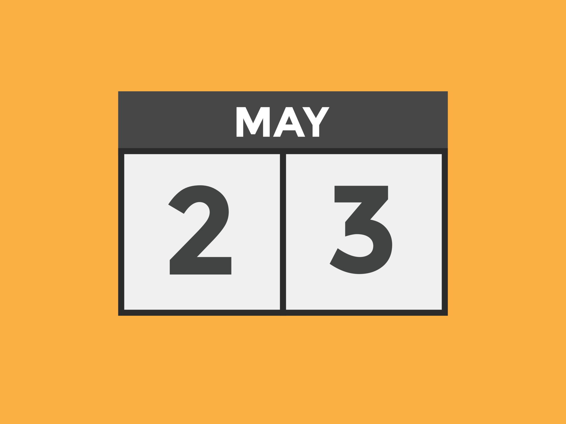 may 23 calendar reminder 23th may daily calendar icon template may 23 calendar reminder 23th may daily calendar icon template