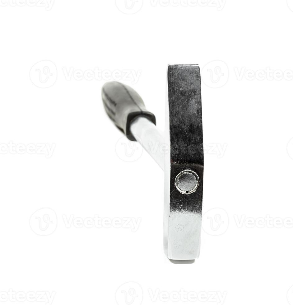 Silver Hammer isolated on white background photo