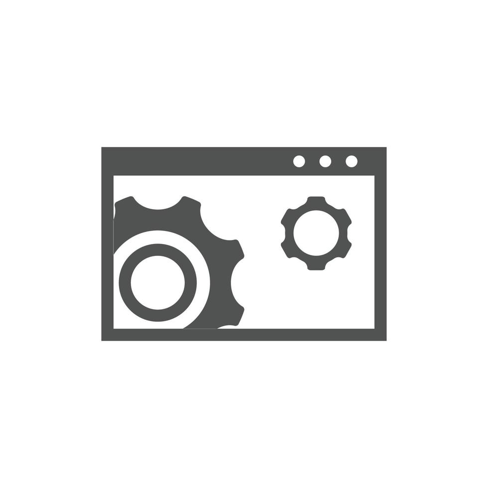 website optimization icons. website page development symbol icon. Concept for SEO and web design vector