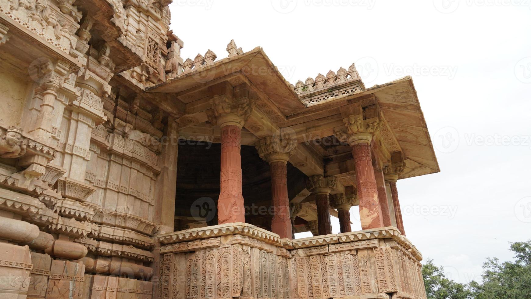 A lovely gopinath temple of Rajasthan in the middle of the mountains photo