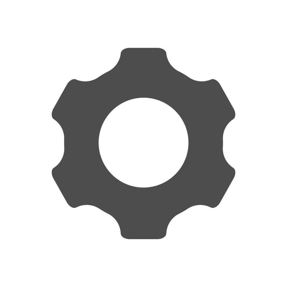 Setting icon for apps or web interface with button. Set of settings, Gear, Cog icon vector with button. Sign flat style setting or gear