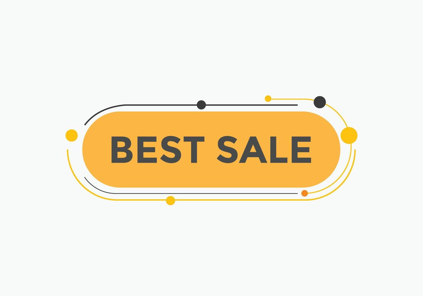 Best sale text button. speech bubble. Best sale  Colorful web banner vector