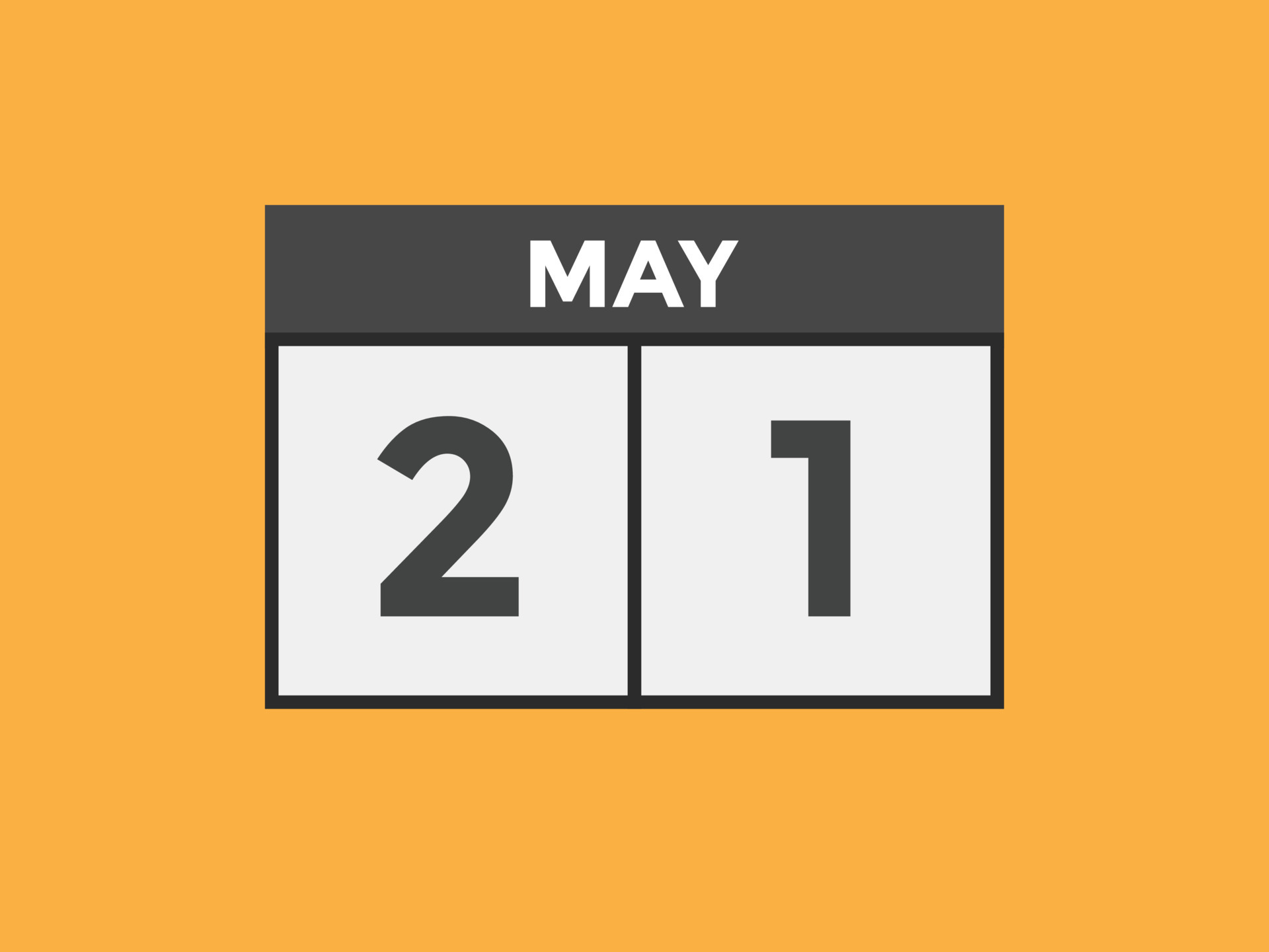 may 21 calendar reminder 21th may daily calendar icon template may 21 calendar reminder 21th may daily calendar icon template
