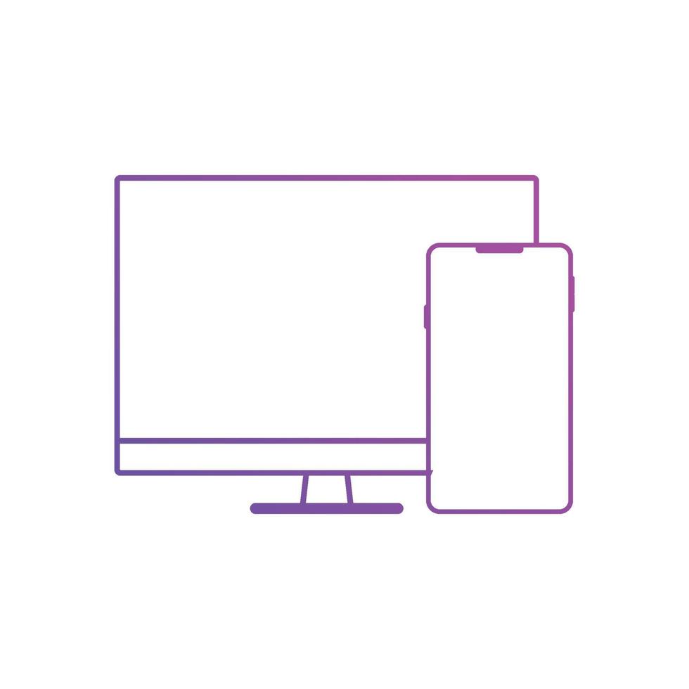 responsive web design icons vector