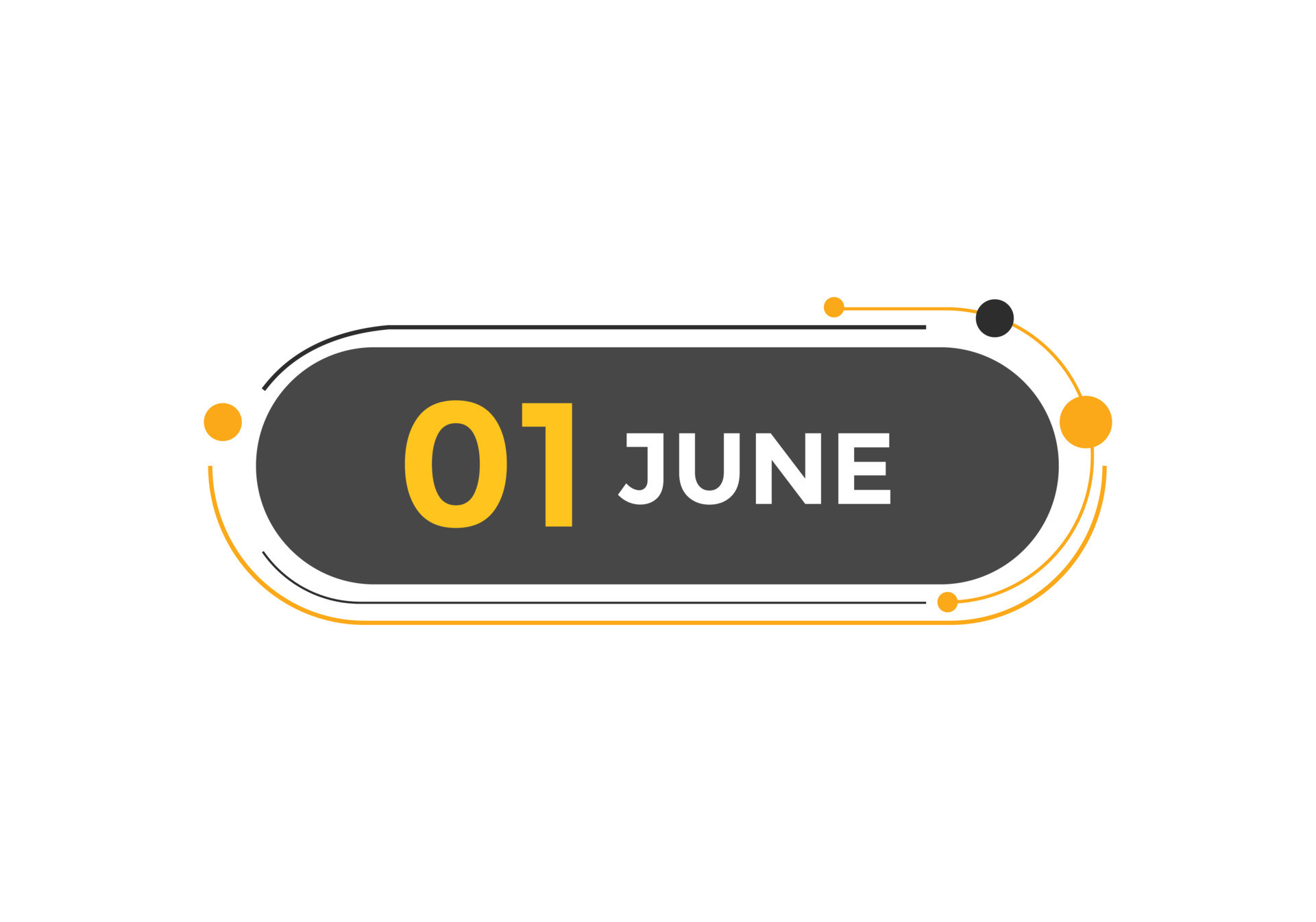 June 1 Calendar Reminder 1st June Daily Calendar Icon Template June 1 Calendar Reminder 1st June Daily Calendar Icon Template