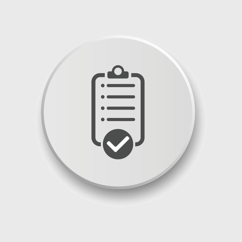 checklist icon. Vector illustration. Checklist sign symbol apps or web interface