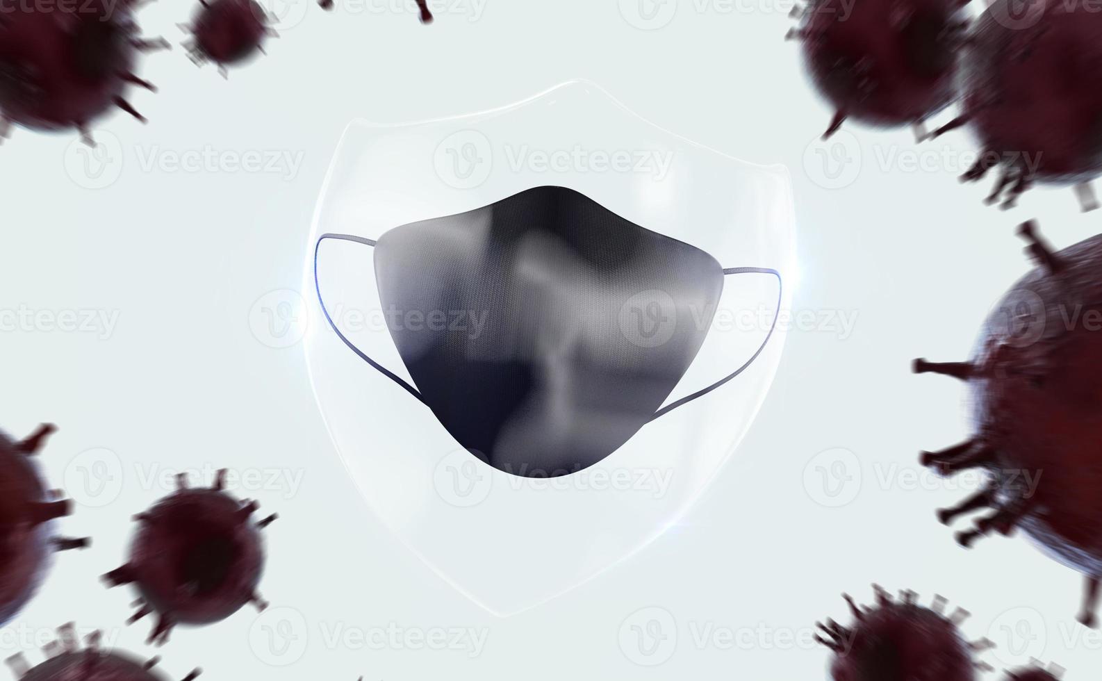 Face Mask Mockup Design photo