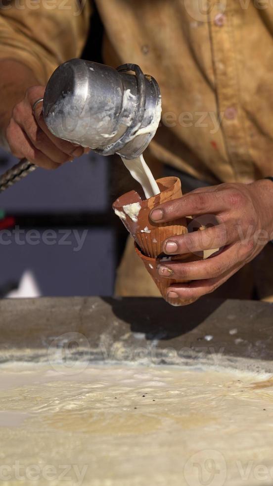 imagen de vendedor de té en hacha al aire libre disparar hd foto