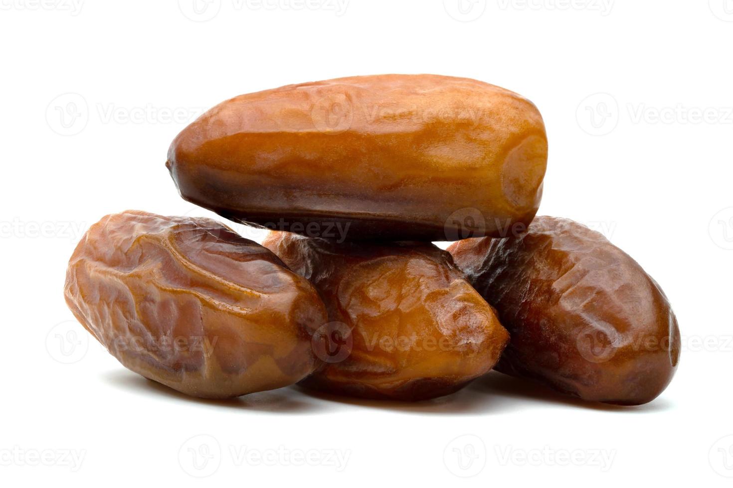 dry dates palm isolated on white background. photo