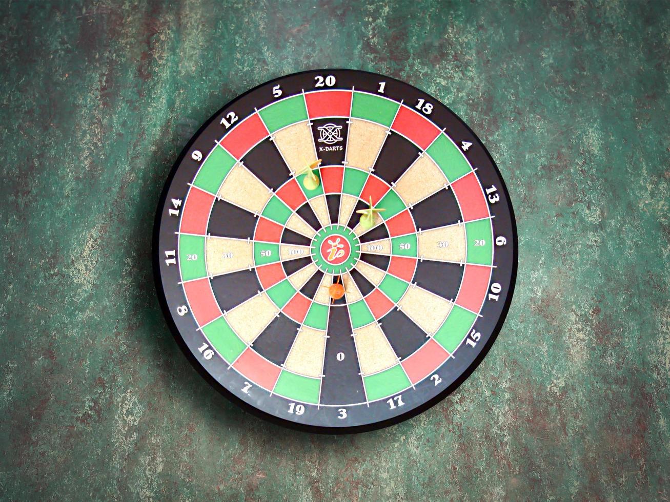 Dartboard on  wall photo