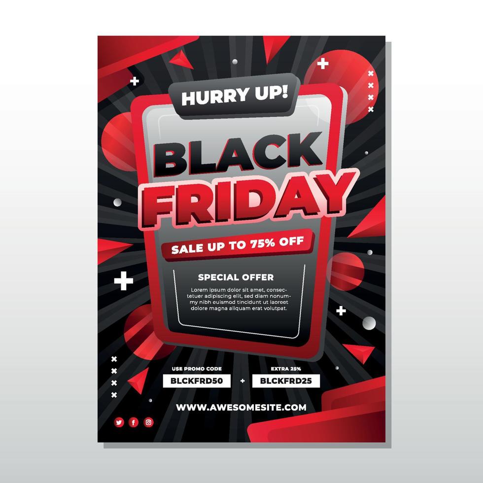 Black Friday Poster vector