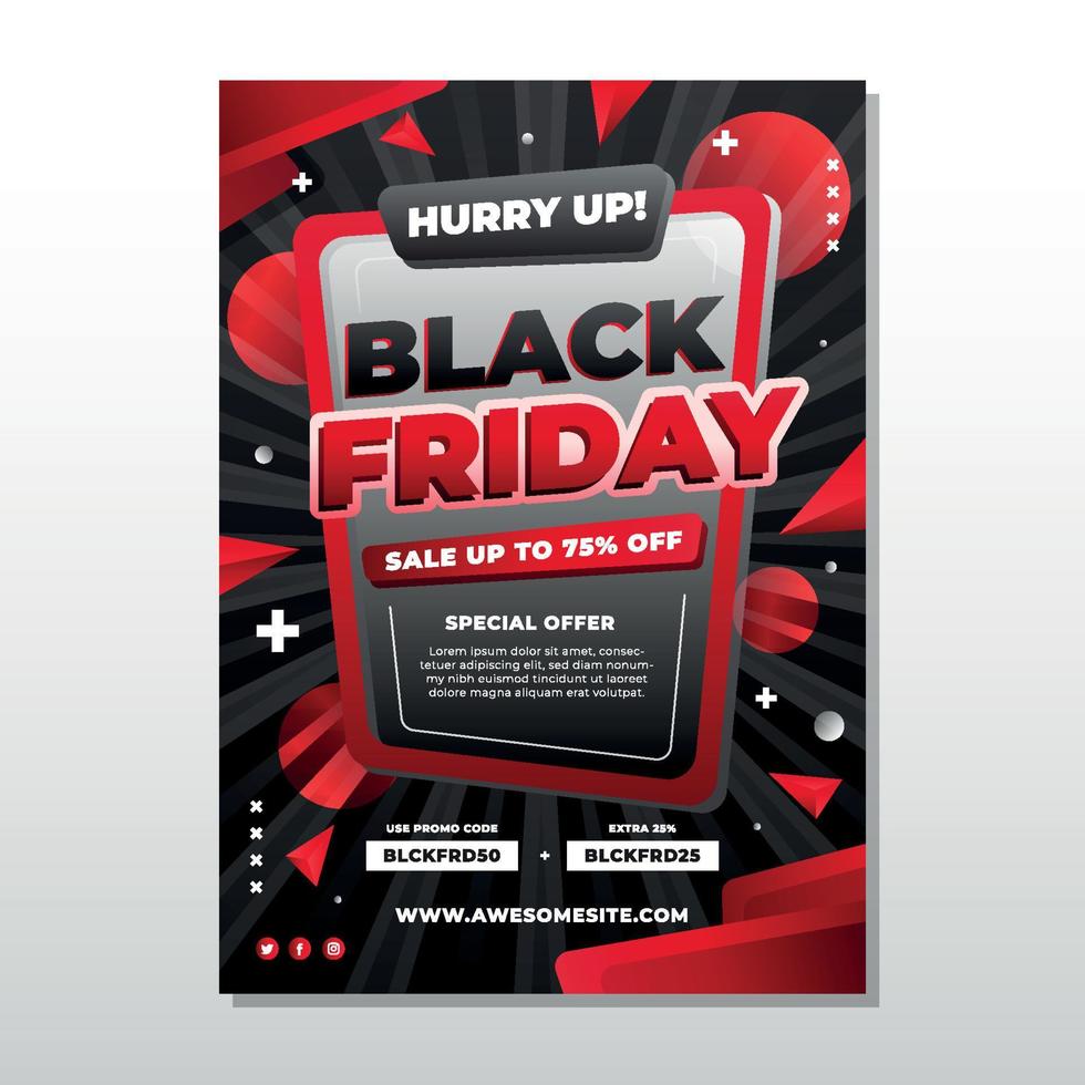 Black Friday Poster vector