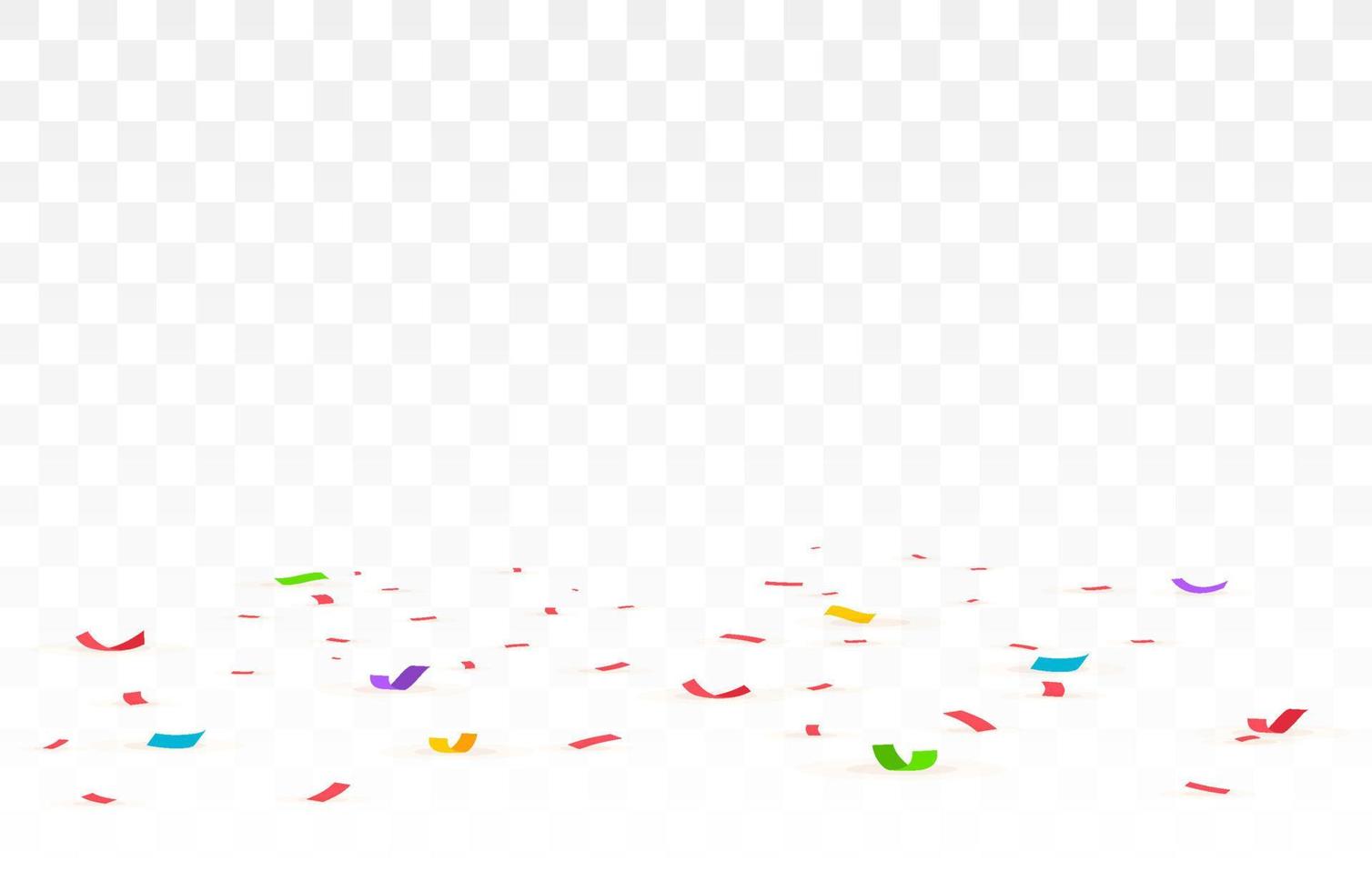 Confetti background. Falling confetti, birthday vector illustration