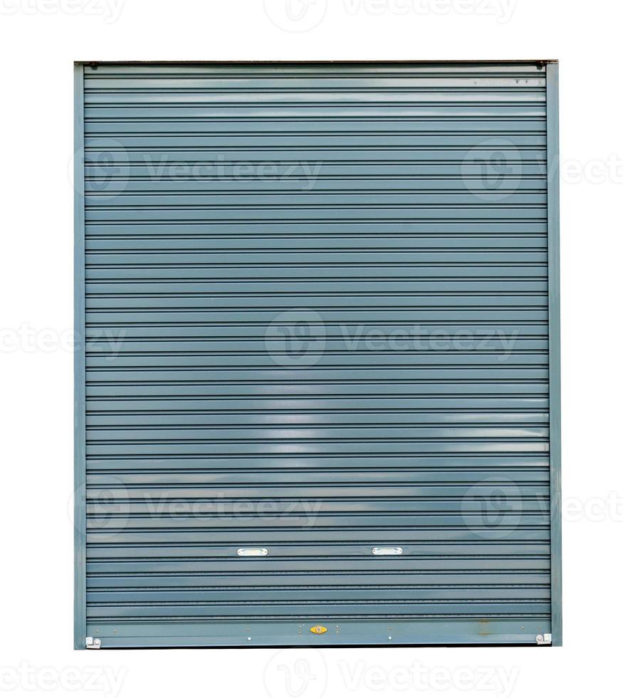 Roller shutter door isolated on white background,clipping path photo