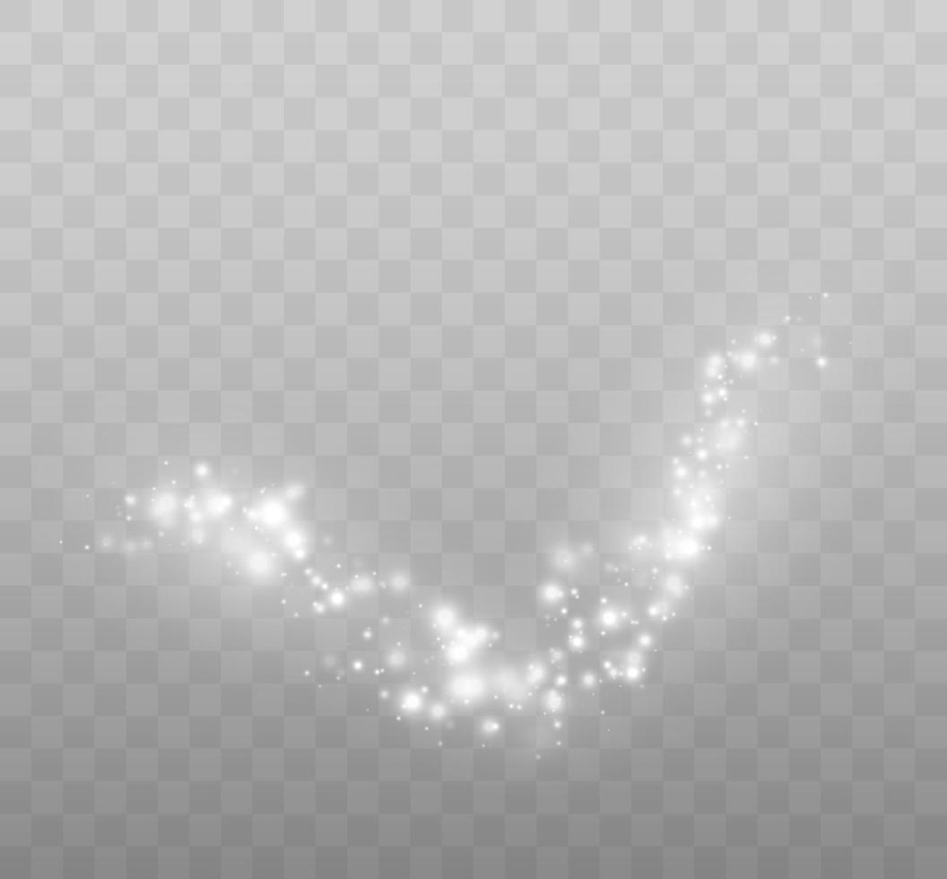 Bokeh lights isolated. Transparent blurred shapes. Abstract light effect. vector