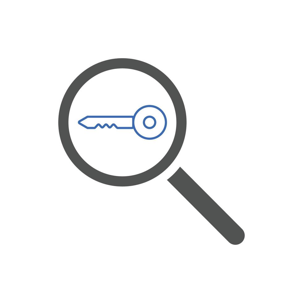 keyword research icon vector illustrations. Used for SEO or websites