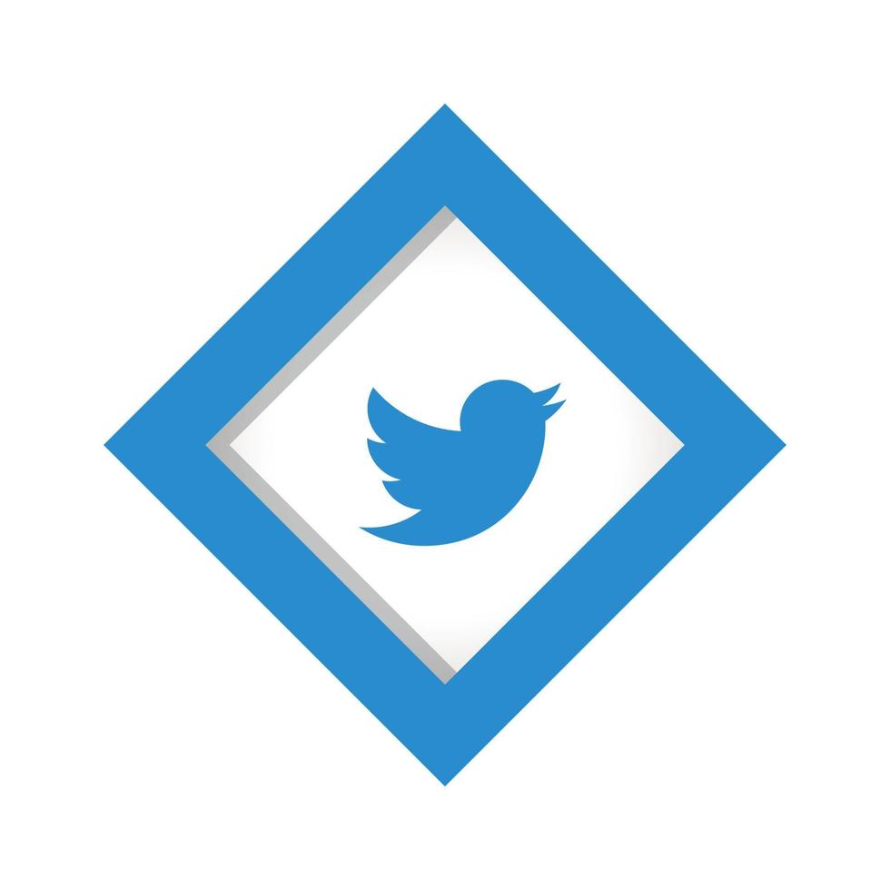 tecnología de icono de logotipo de redes sociales de twitter, red. fondo, compartir, me gusta, ilustración vectorial vector